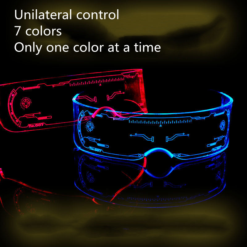 Light-Up Festival Glasses with single-side LED control