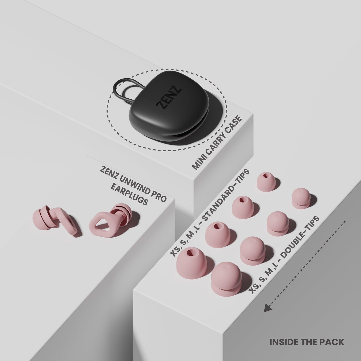 Unwind Pro Earplugs - Mystic Pink