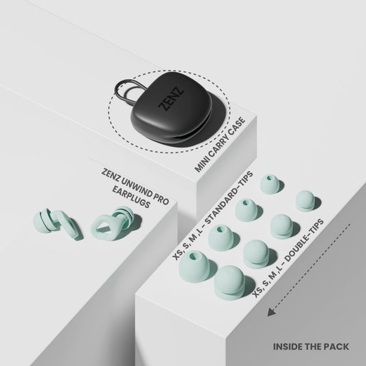 Unwind Pro Earplugs - Dew Mint