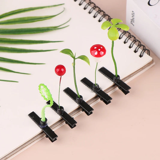 Bean Sprouts/Cherry/Mushroom/Four-leaf Clover Clip