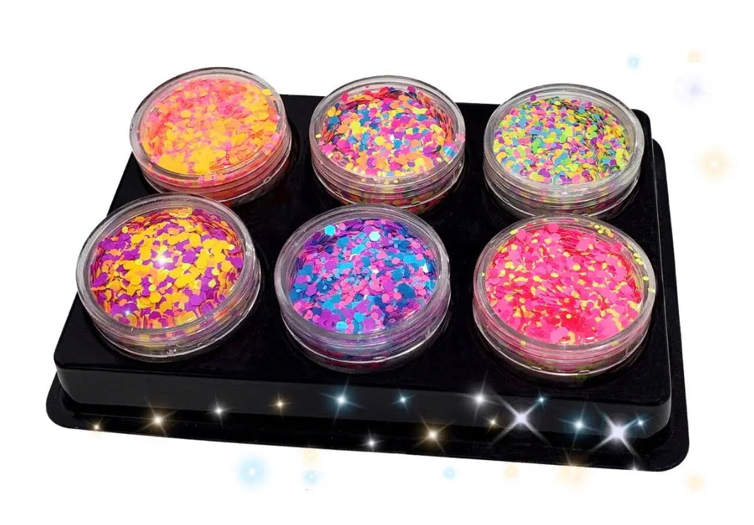 "BEYOND WONDERLAND" *UV*/BlackLight* Festival FunFetti inkeddollcosmetics