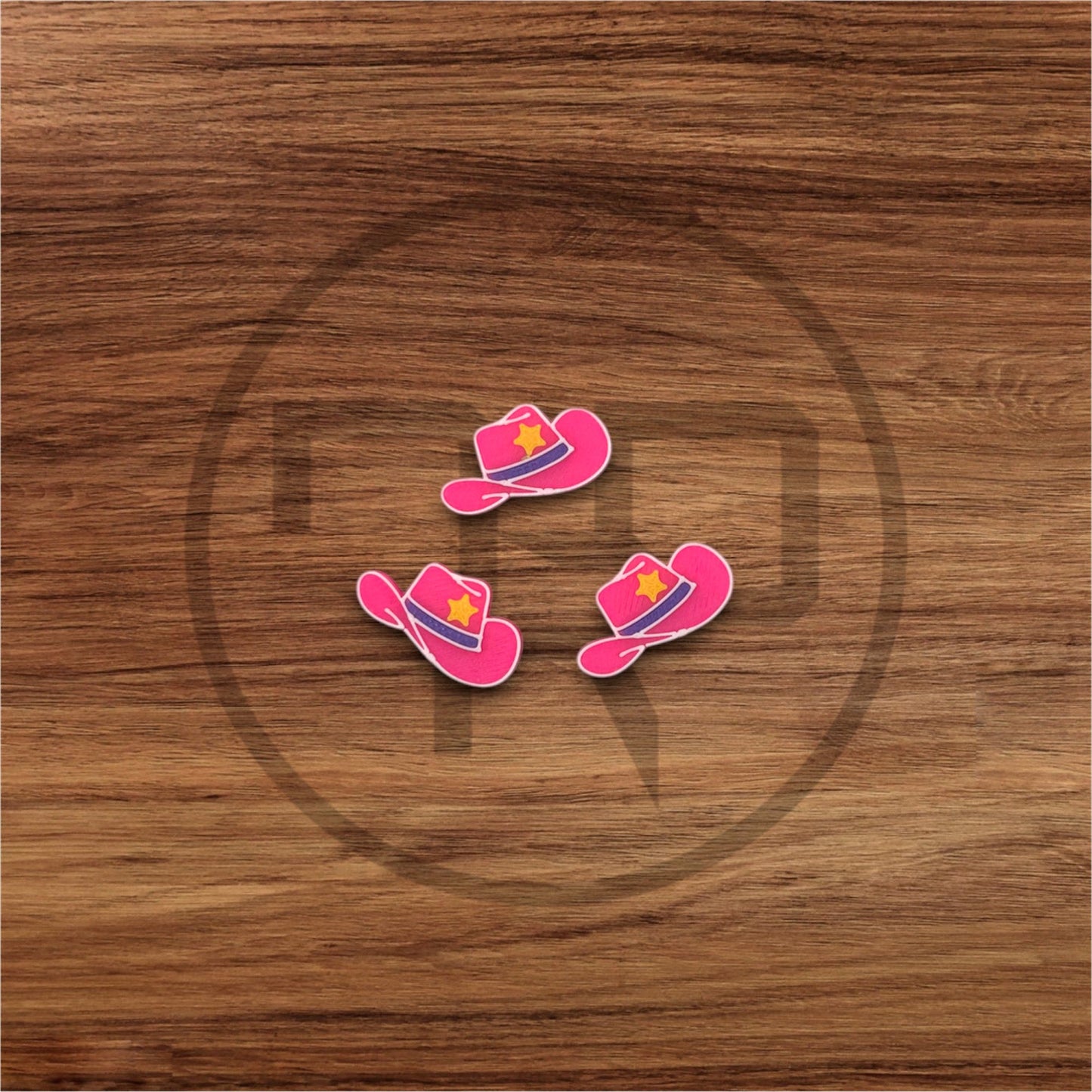 Lil Pink Cowboy/Cowgirl Hat | Kandi Beads | Shoe Charms