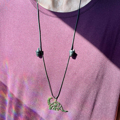Geo Dino Earplug Necklace