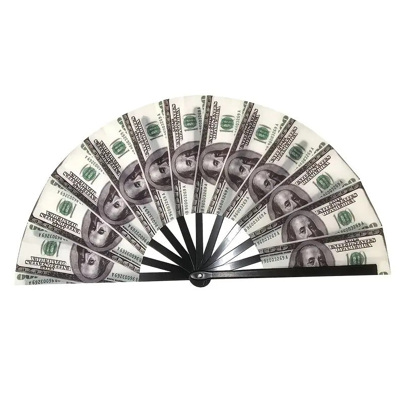 Holographic Rave Hand Fan