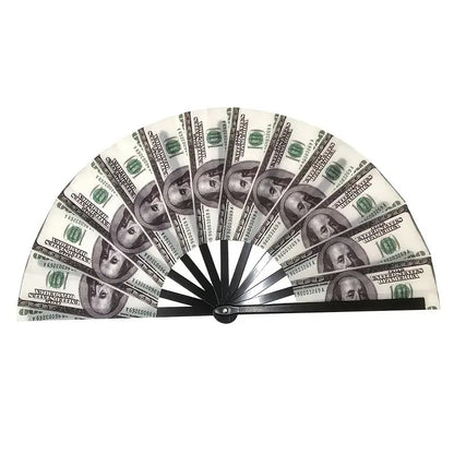 Holographic Rave Hand Fan