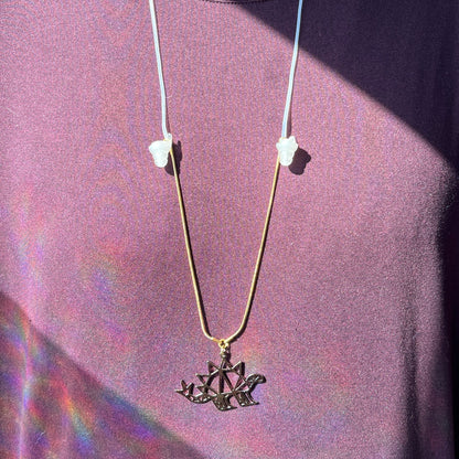 Geo Dino Earplug Necklace