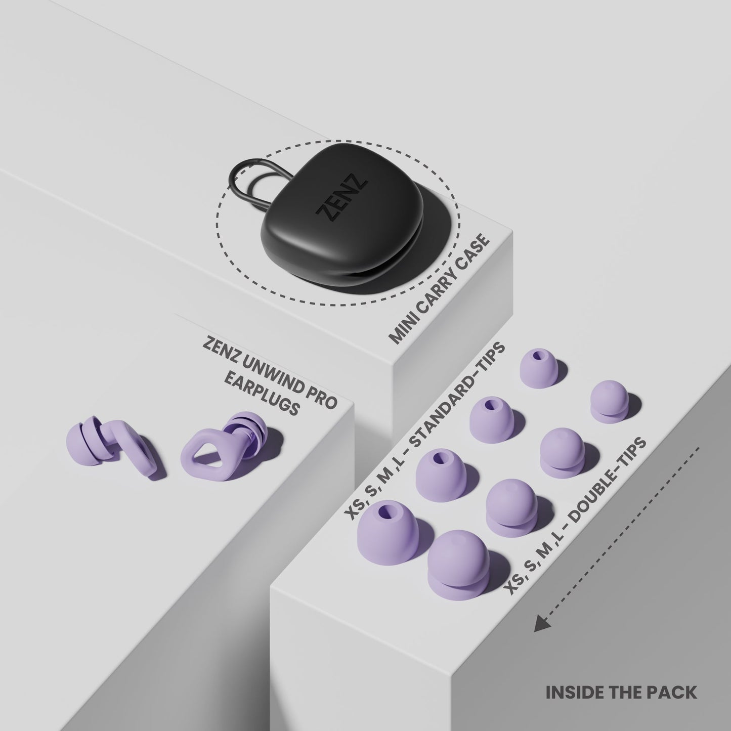 Unwind Pro Earplugs - Nebula Purple