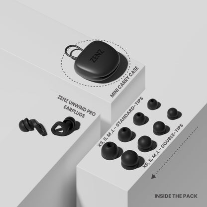 Unwind Pro Earplugs - Onyx Black