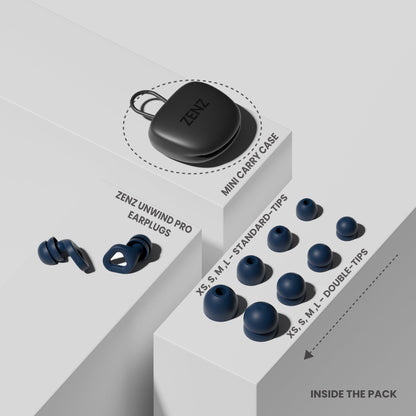 Unwind Pro Earplugs - Lagoon Navy