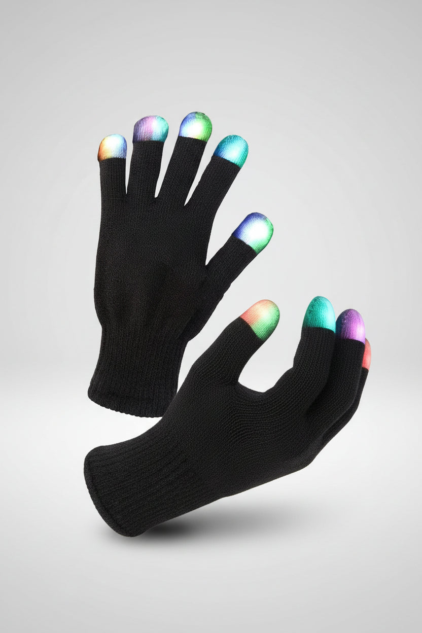 LED Fingertip Glow Gloves