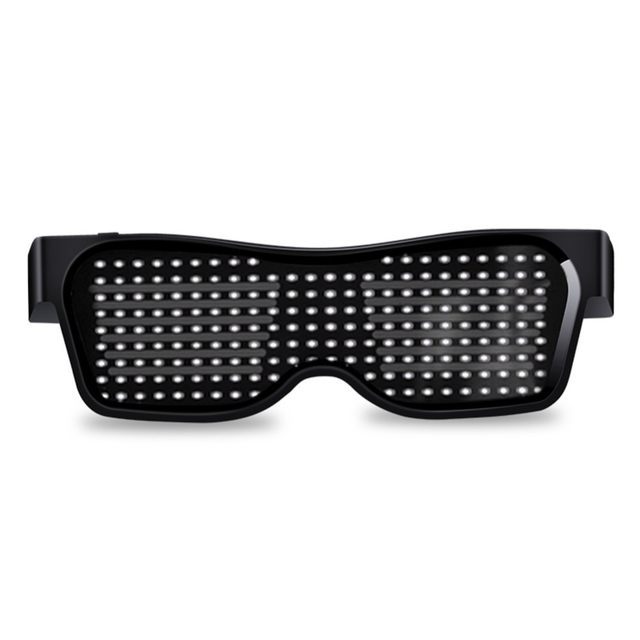 LED Pixel Rave Glasses