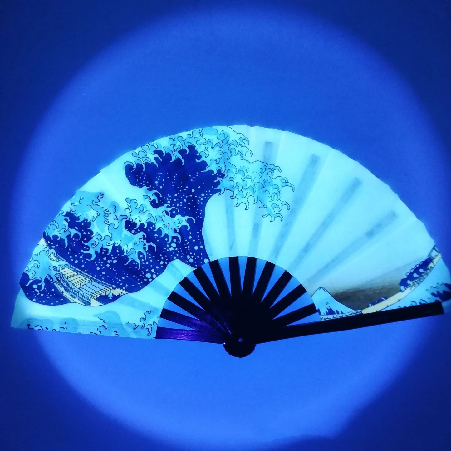 UV Reactive Rave Hand Fan