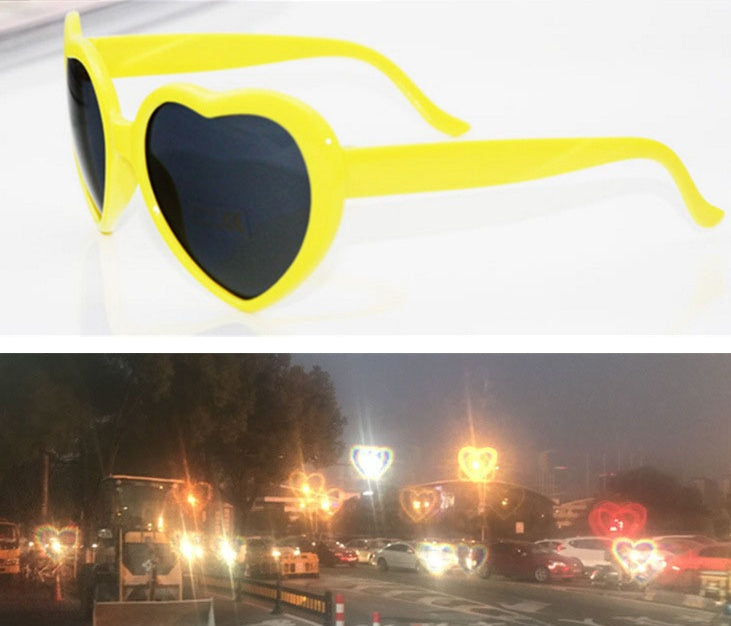 Heart Diffraction Rave Glasses