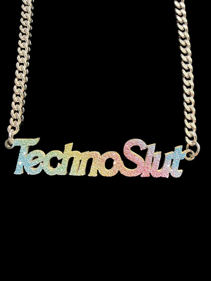 Techno Slut Rainbow Necklace