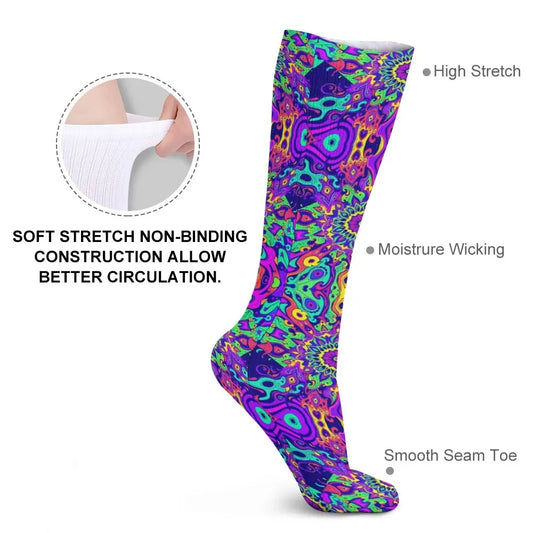 5 Pack Sweat-Proof Odor-Resistant Breathable Large Socks Festival Drip