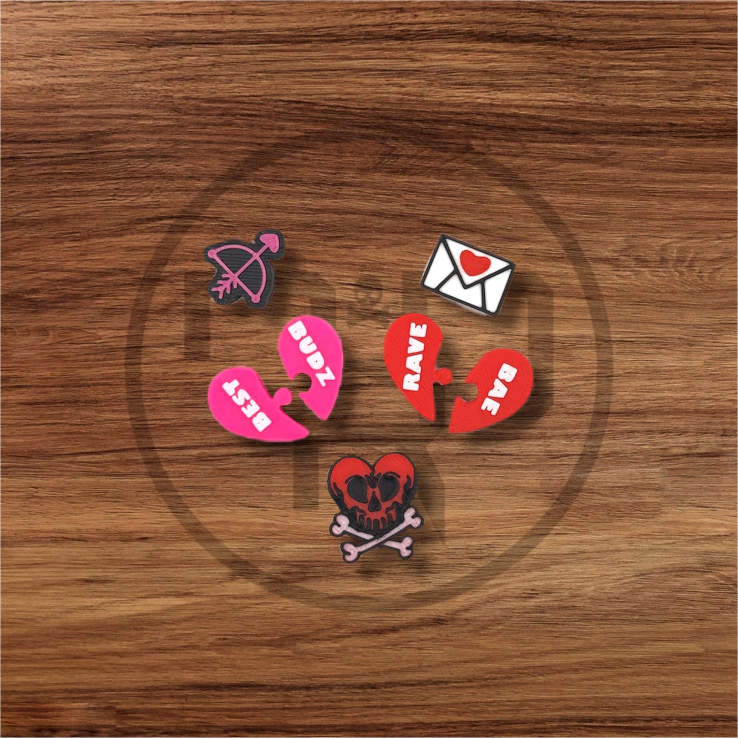 Valentine’s Day Variety Pack | Kandi Beads | Shoe Charms