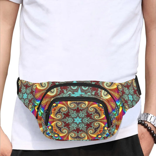 Ultimate Festival Fanny Pack Psychedelic Waist Travel Sling Bag for Men Women Unisex Festival Drip
