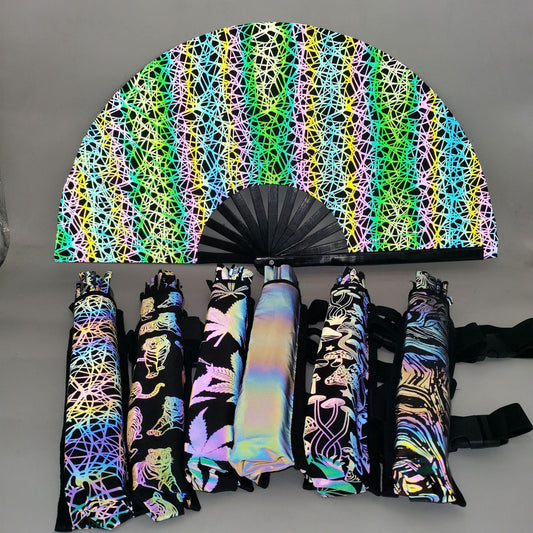 Reflective Rave Hand Fan