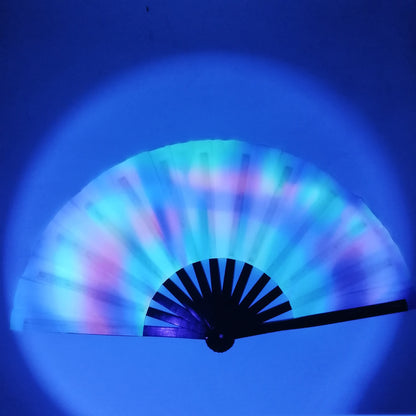 UV Reactive Rave Hand Fan