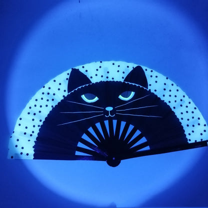 UV Reactive Rave Hand Fan