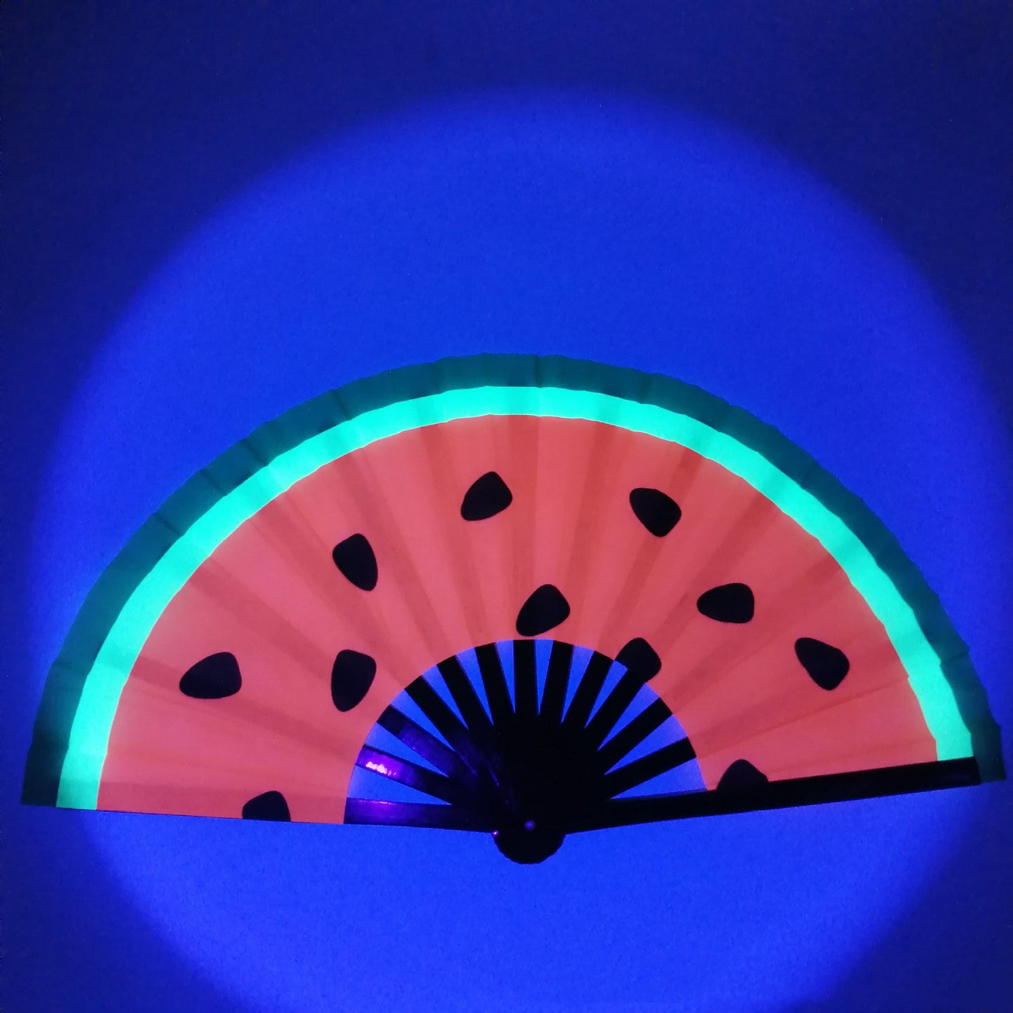 UV Reactive Rave Hand Fan