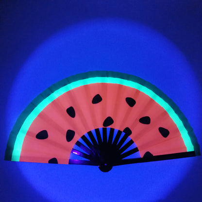 UV Reactive Rave Hand Fan