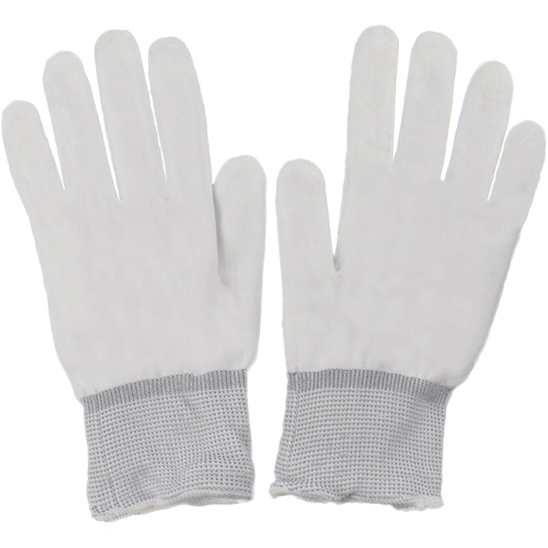 LED Rave Gloves in White