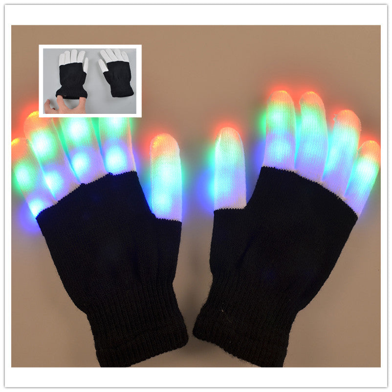 LED Rave Gloves, light-up rave gloves, view 3