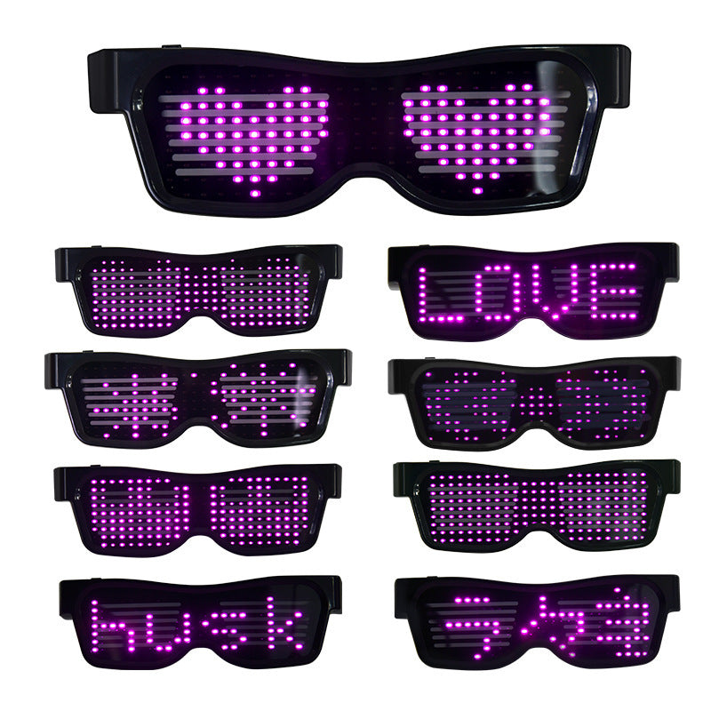 LED Pixel Rave Glasses, festival eyewear, view 4