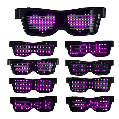 LED Pixel Rave Glasses, festival eyewear, view 4