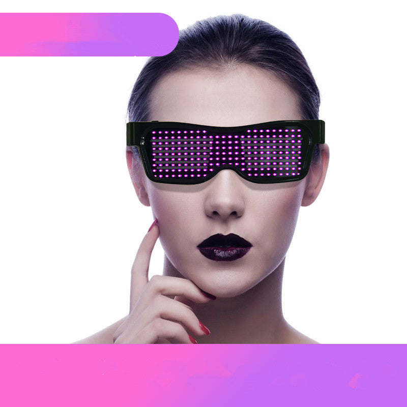 LED Pixel Rave Glasses, festival eyewear, view 3