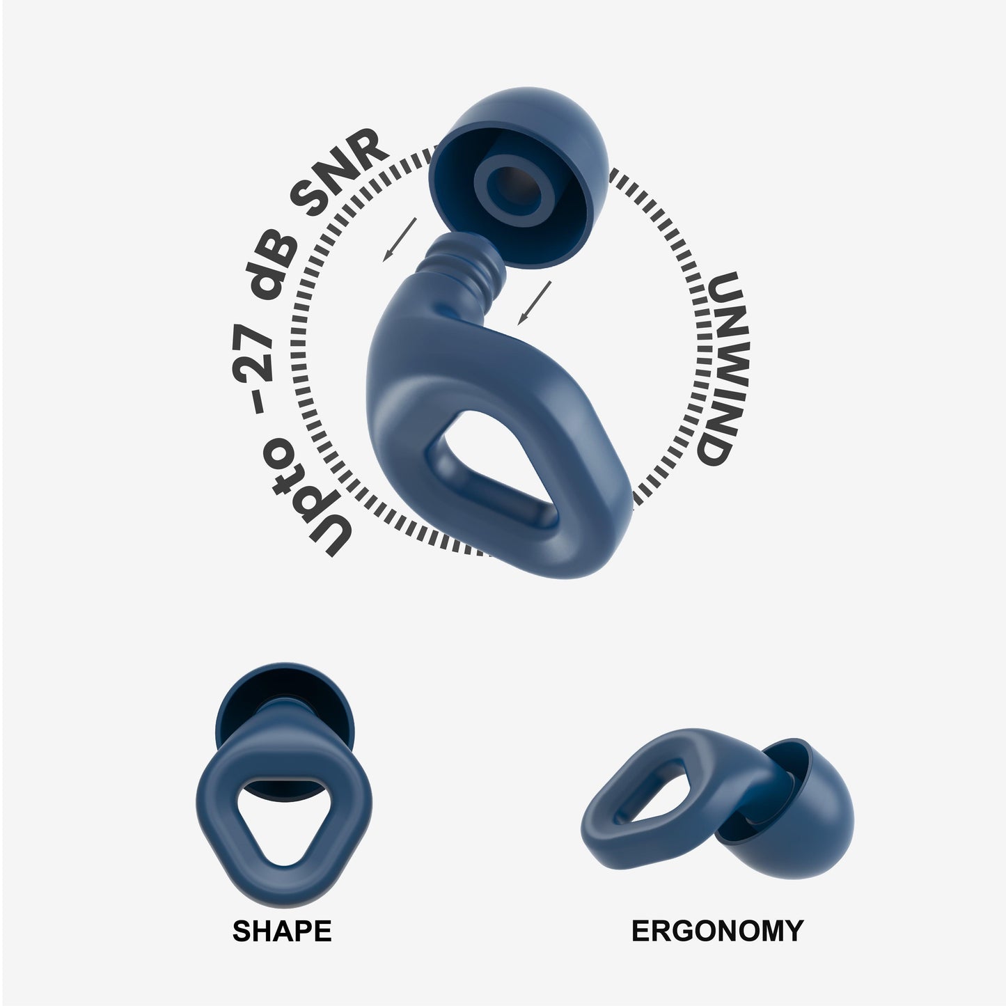 Unwind Earplugs - Lagoon Navy