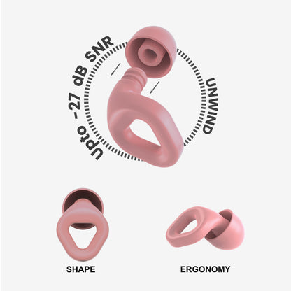 Unwind Earplugs - Mystic Pink