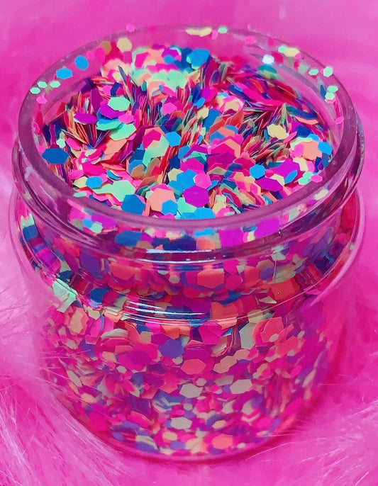 "BEYOND WONDERLAND" *UV*/BlackLight* Festival FunFetti inkeddollcosmetics