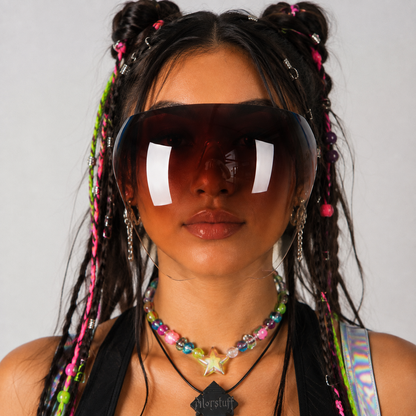 Rave Face Shield Visor Glasses – Lightweight Protective Face Cover