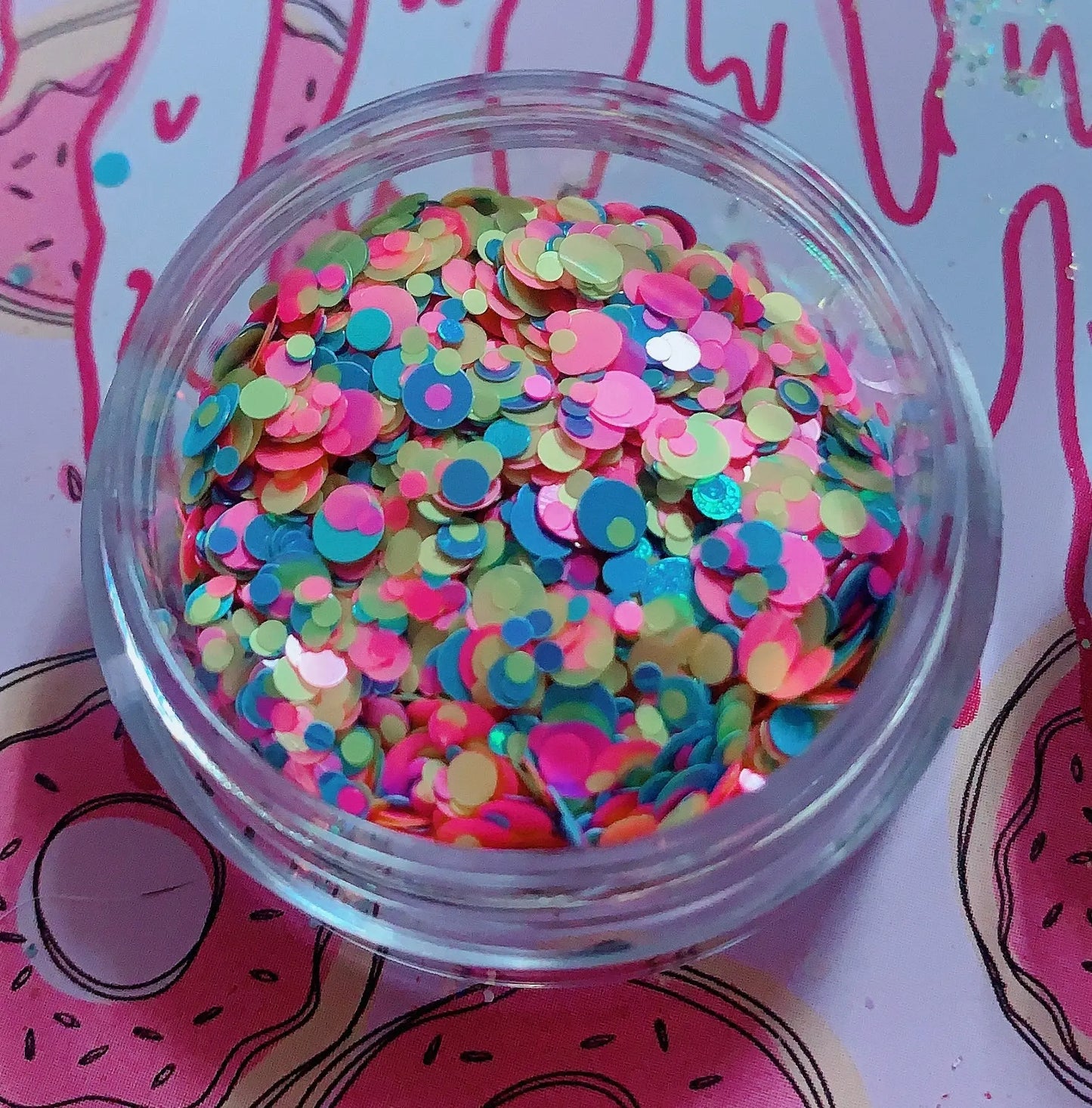 DIPPIN' DOTS *UV* Festival GlamDoll Glitter Confetti inkeddollcosmetics