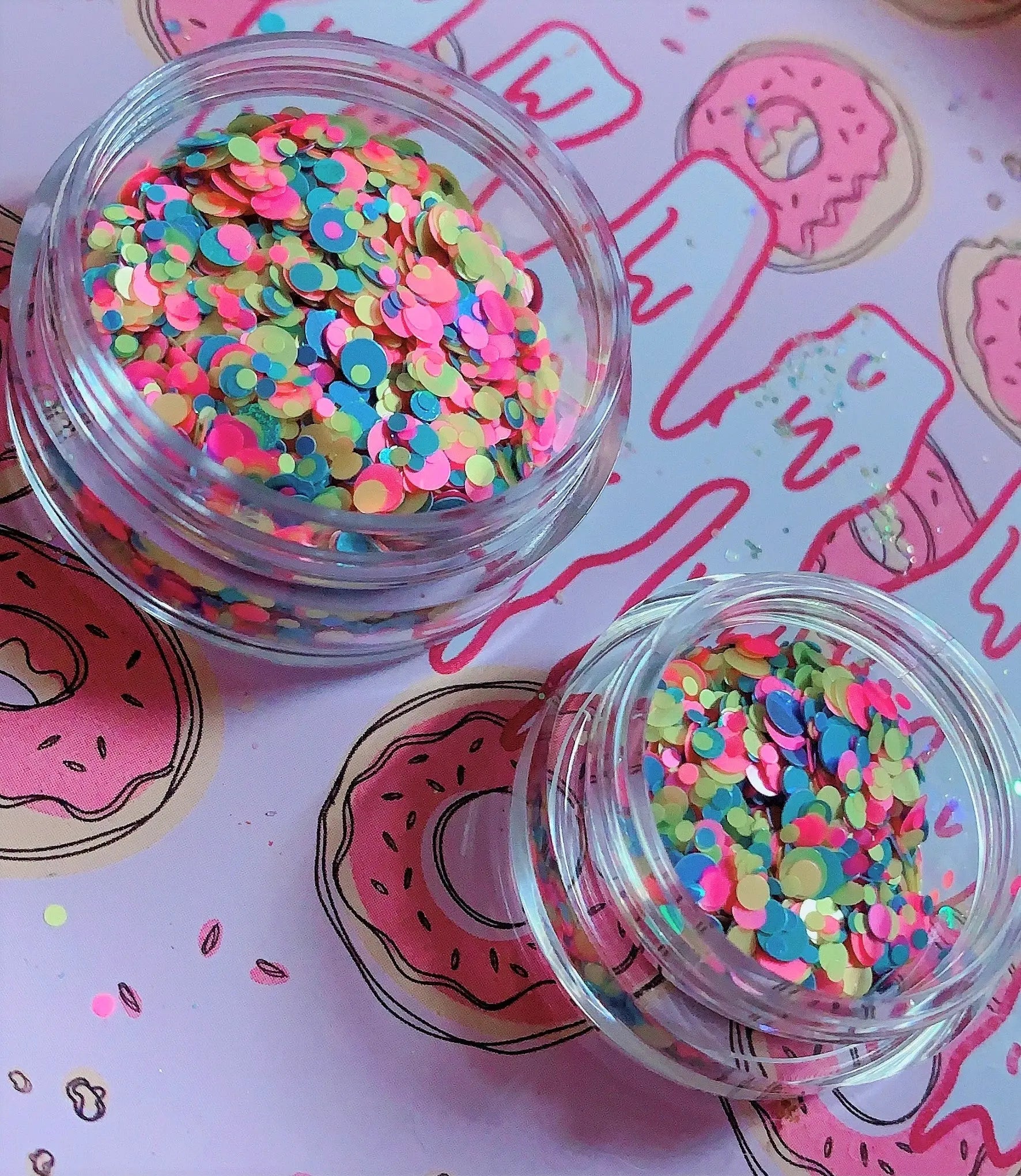 DIPPIN' DOTS *UV* Festival GlamDoll Glitter Confetti inkeddollcosmetics