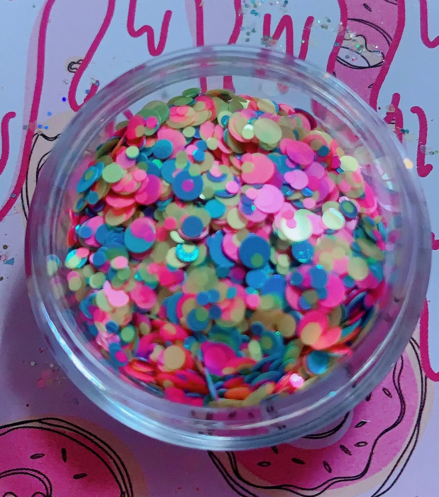 DIPPIN' DOTS *UV* Festival GlamDoll Glitter Confetti inkeddollcosmetics