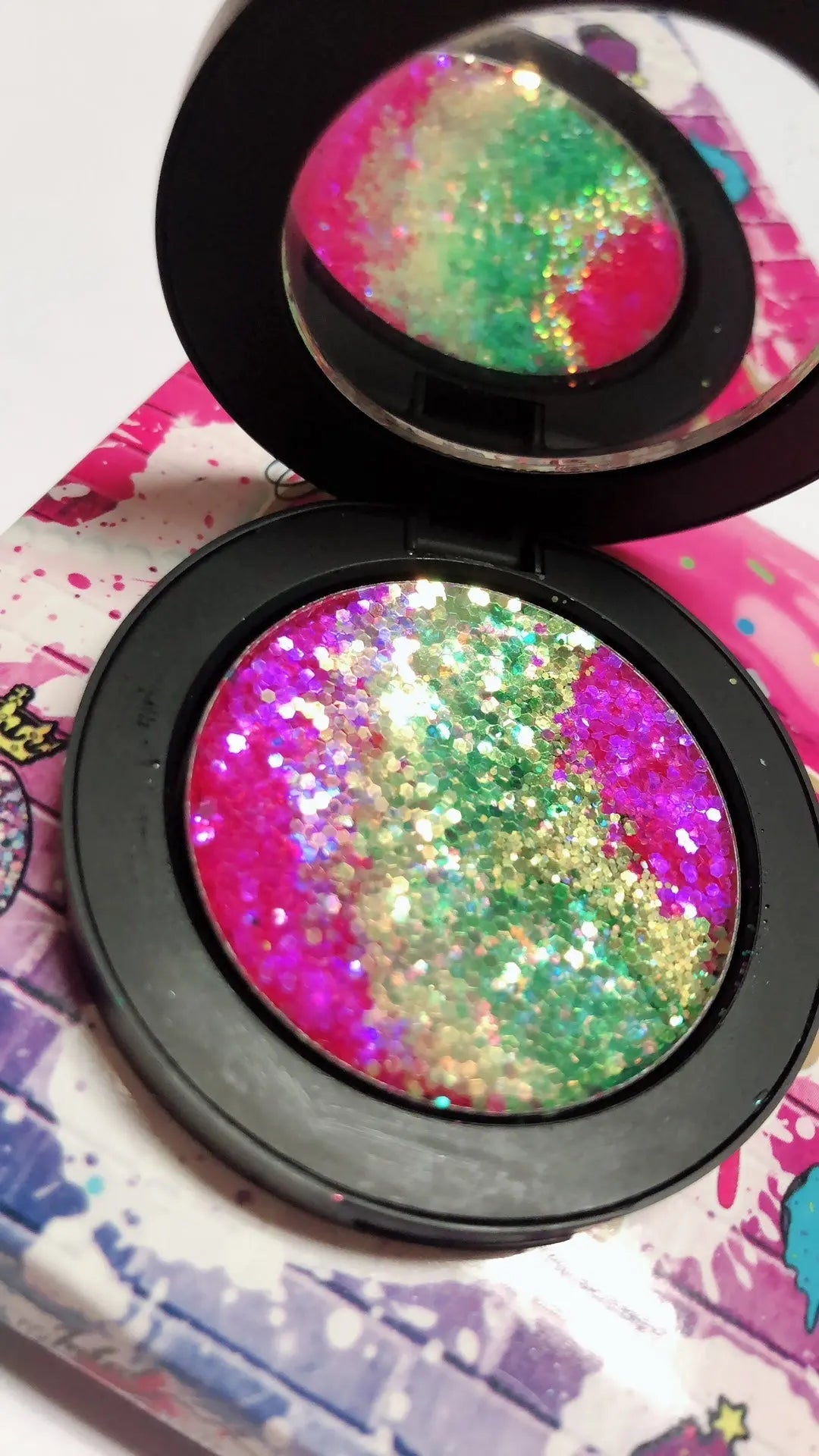 *EDC (Electric Daisy Festival)* Metallic/Iridescent Duo Pressed Glitter! inkeddollcosmetics