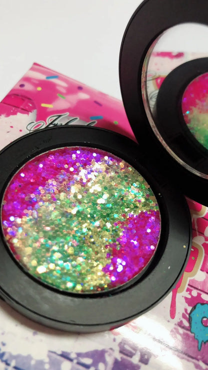 *EDC (Electric Daisy Festival)* Metallic/Iridescent Duo Pressed Glitter! inkeddollcosmetics