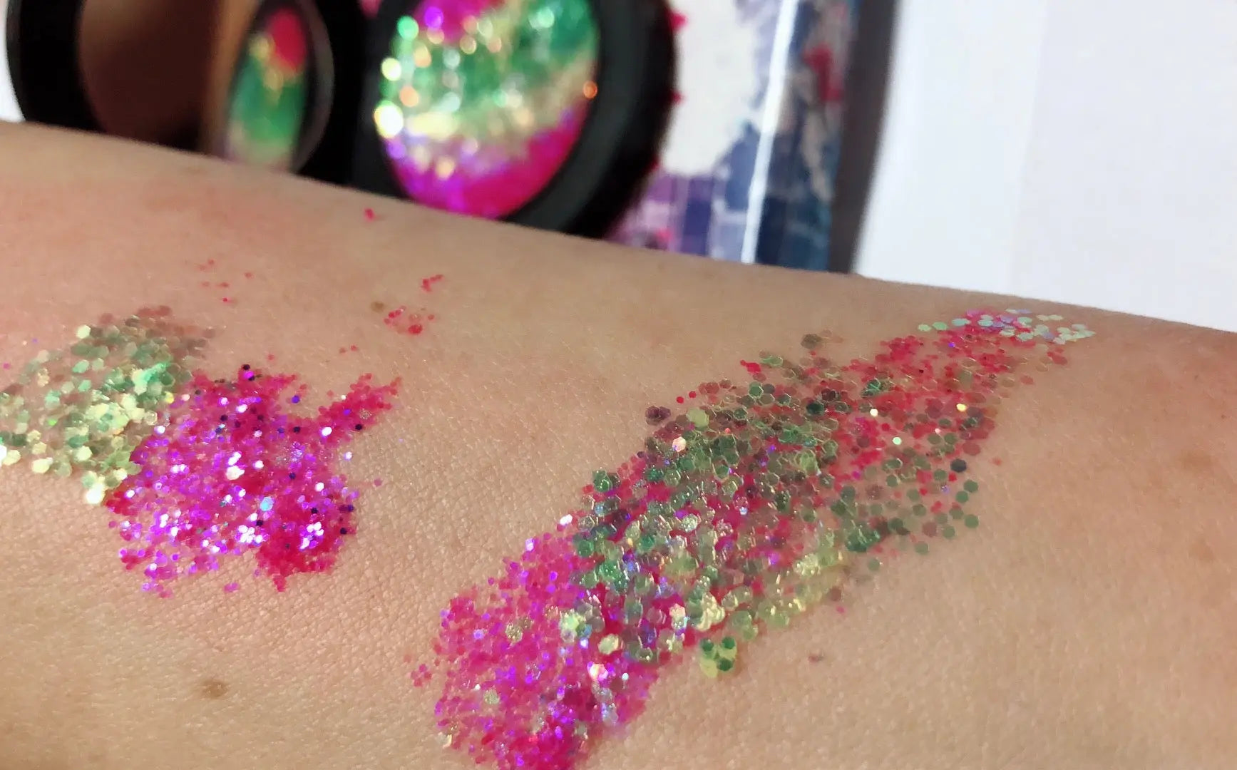 *EDC (Electric Daisy Festival)* Metallic/Iridescent Duo Pressed Glitter! inkeddollcosmetics