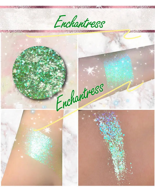 ENCHANTRESS *LMT EDT* Summer Festival Pressed Glitter inkeddollcosmetics