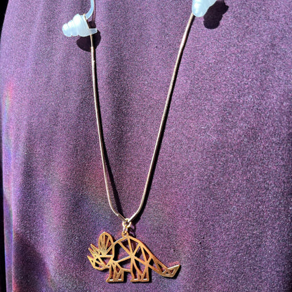 Geo Dino Earplug Necklace
