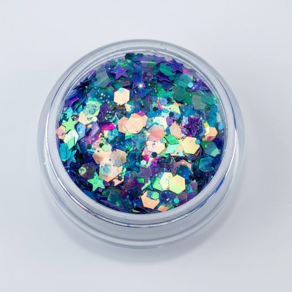 FRACTAL DOLL Chunky Festival Glamdoll Glitter inkeddollcosmetics