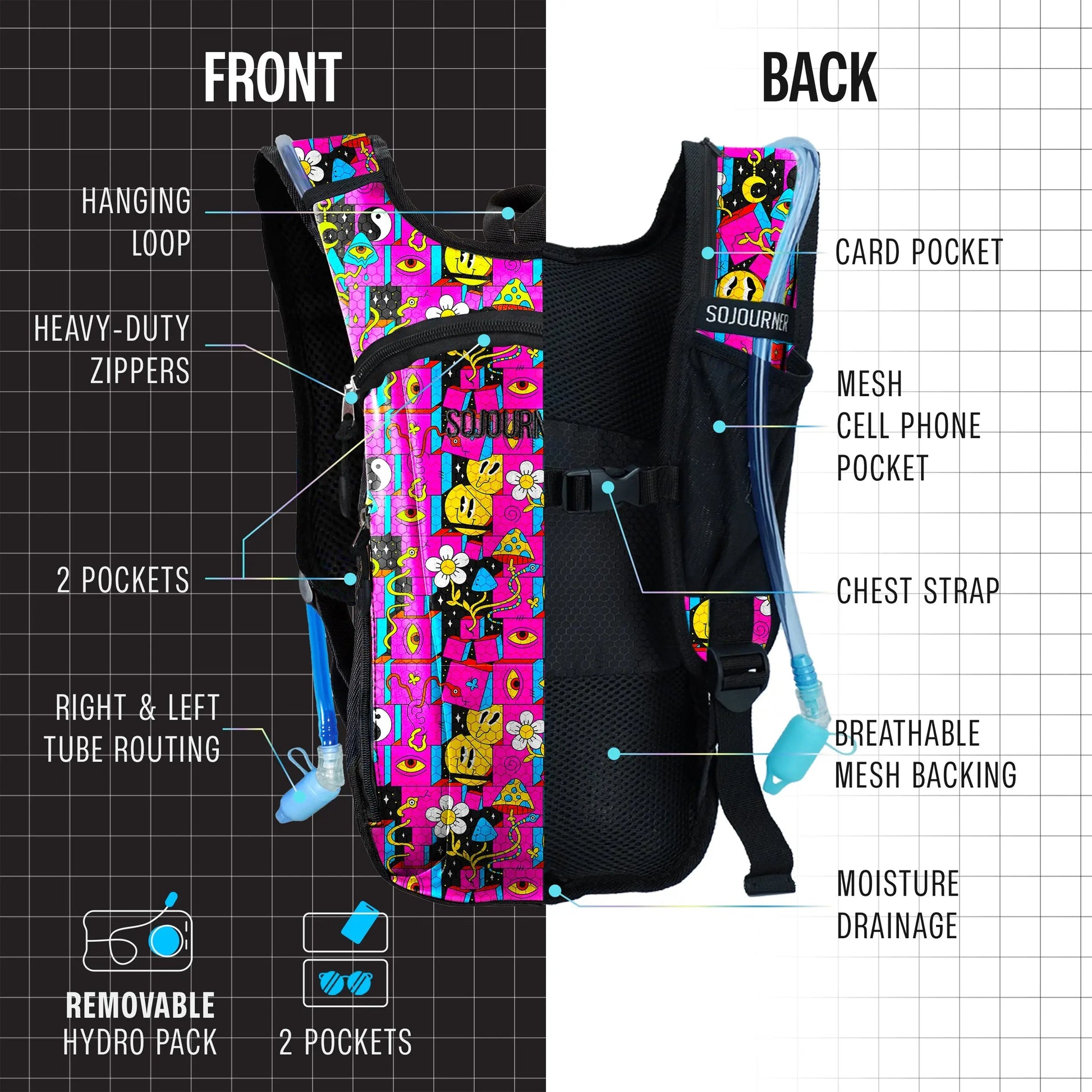 Hydration Pack Backpack (Small) SoJourner