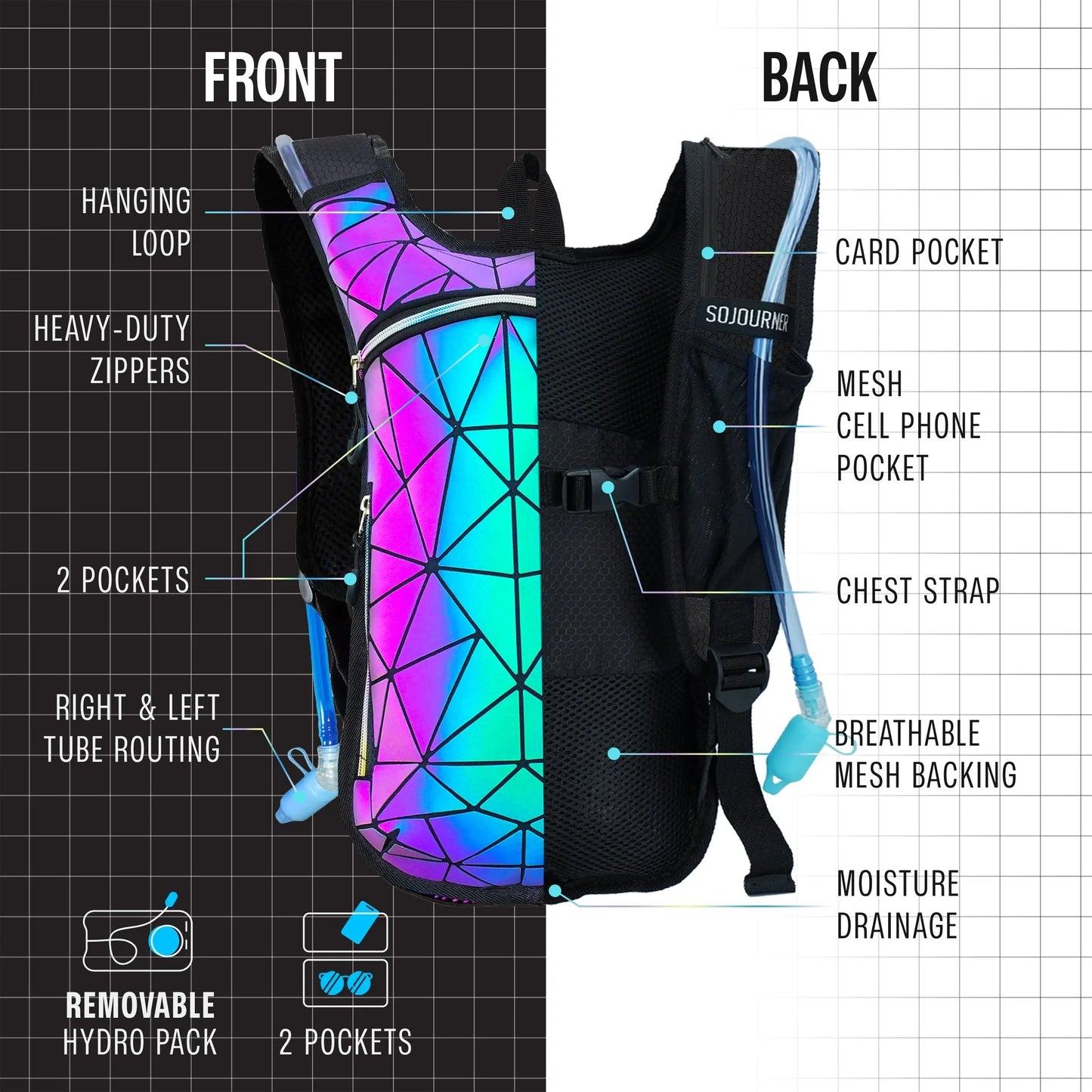 Hydration Pack Backpack (Small) SoJourner