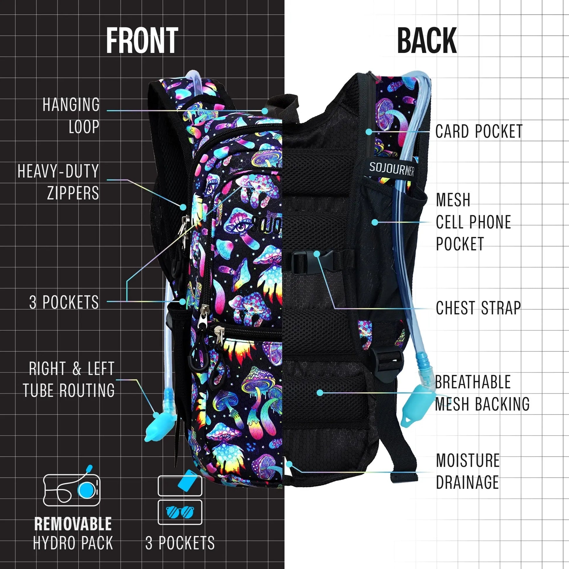 Hydration Pack Backpack (Medium) SoJourner