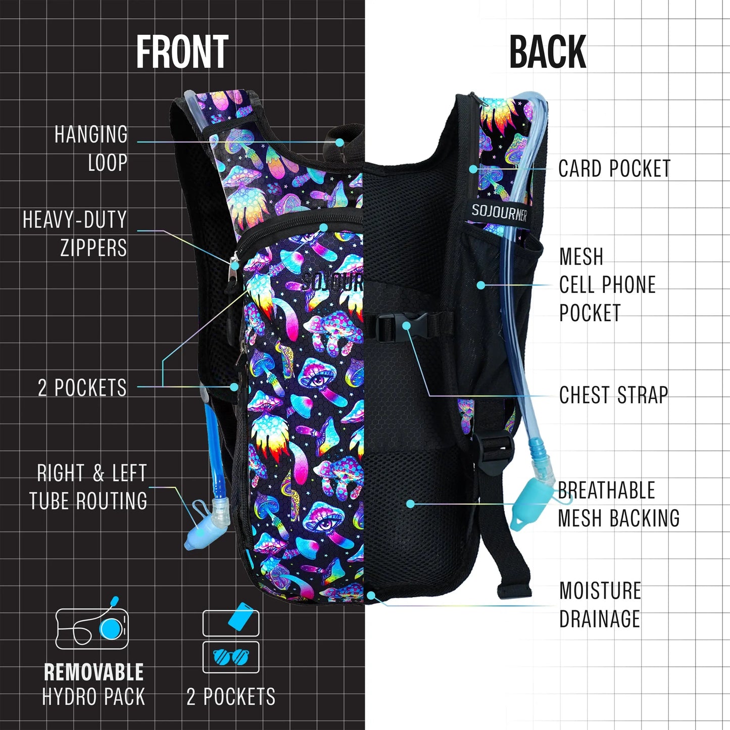 Hydration Pack Backpack (Small) SoJourner