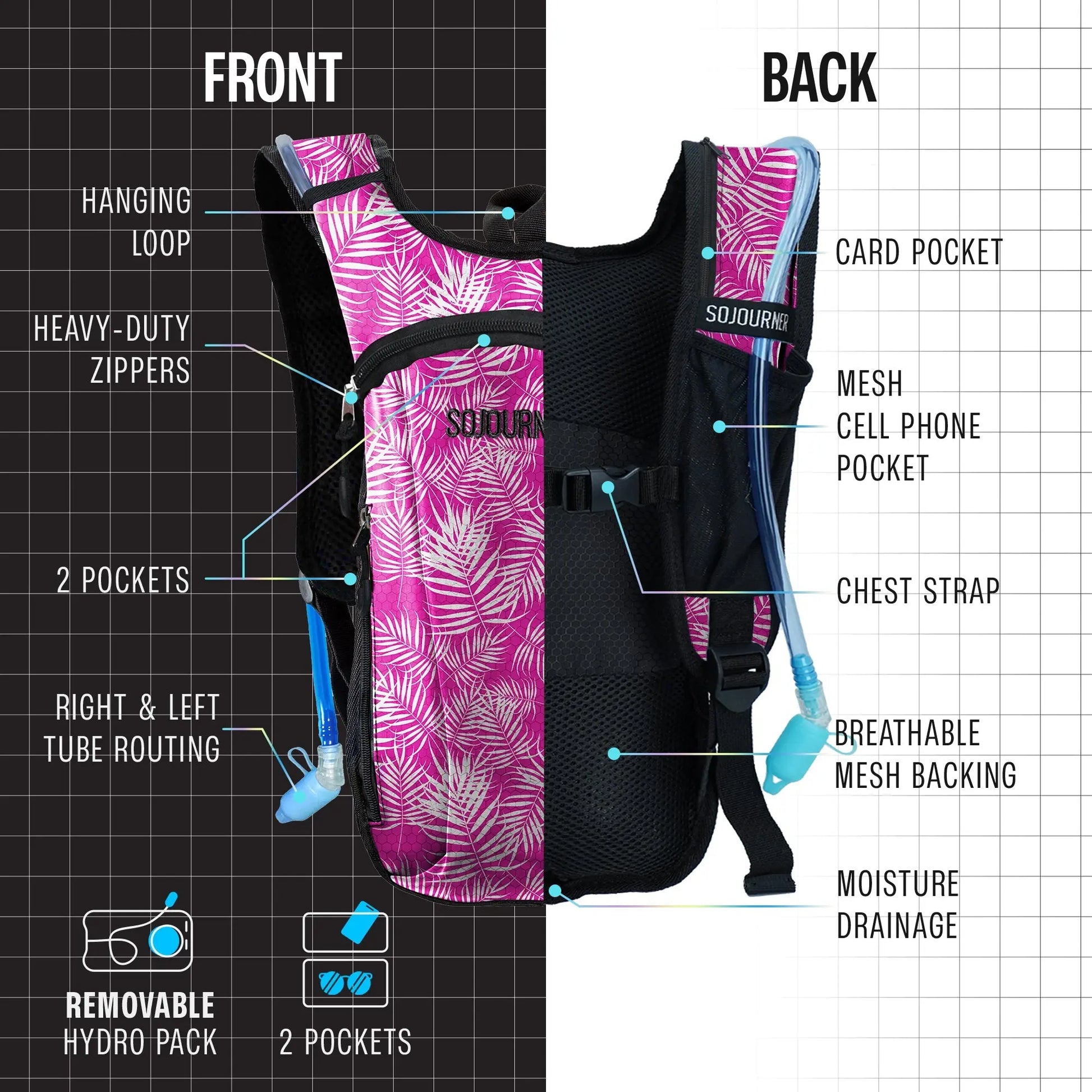 Hydration Pack Backpack (Small) SoJourner