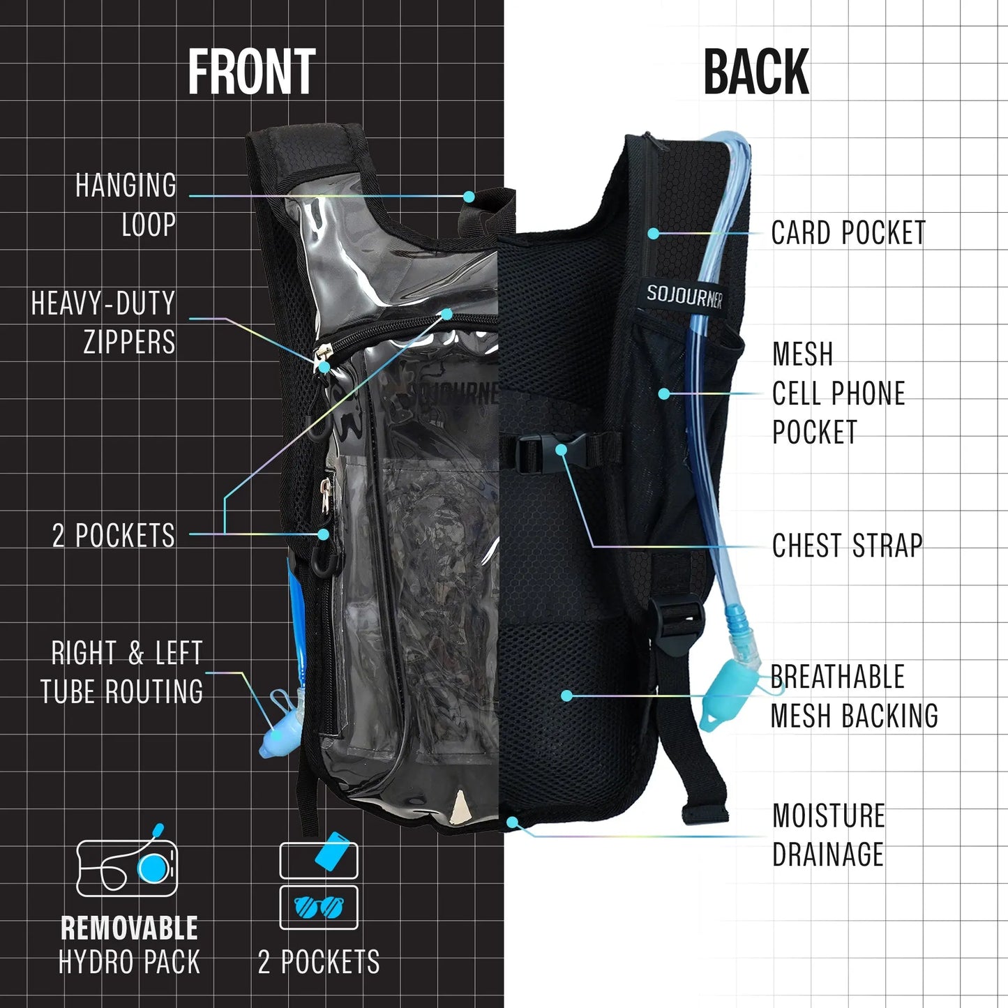 Hydration Pack Backpack (Small) SoJourner